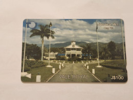 JAMAICA-(15JAMA(a)-JAM-15A-(a))-Vale Royal-August-93-(29)-(15JAMA129506)-(J$100)-used Card+1card Prepiad - Giamaica