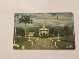 JAMAICA-(15JAMA(a)-JAM-15A-(a))-Vale Royal-August-93-(30)-(15JAMA137595)-(J$100)-used Card+1card Prepiad - Giamaica