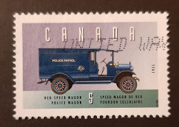 Canada 1996  USED  Sc1605d    5c  Historic Vehicles, Reo Police Wagon - Gebruikt