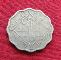 British India 1 Anna 1909 KM# 504 Lt 418 *V1T  Inde Indie Indien - Inde