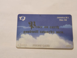 JAMAICA-(19JAMC--JAM-19C)-Peace On Earth-(33)-(19JAMC337170)-(J$20)-used Card+1card Prepiad - Jamaica