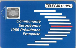 CARTE-PUBLIC-1989-F108B-SC5An-120U-11/89-COMMUNAUTE EUROPEENNE-6 Pe 108770- UTILISEE-TBE/RARE - 1989