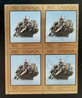Canada 1996  USED  Sc1602    4 X 90c  Masterpieces Of Art, Haida Gwaii - Gebraucht
