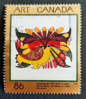 Canada 1993  USED  Sc1466    86c  Masterpieces Of Art, Drawing For The Owl - Oblitérés