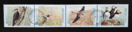 Canada 1996  USED  Sc1594a   4 X 45c  Horizontal Strip, Birds Of Canada -1 - Oblitérés