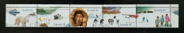 Canada 1995  USED  Sc1578a   Horiz. Strip Of 5 X 45c  The Arctic - Gebraucht