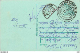 Inde India Entier Postal Stationary Tigre - Covers & Documents