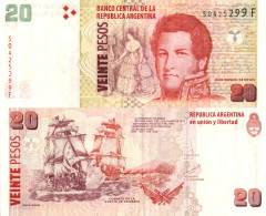 Argentina / 20 Pesos / 2015 / P-355(b) / VF - Argentinien
