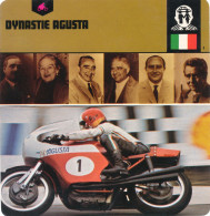 FICHE PILOTE MOTO - DYNASTIE AGUSTA - PLUS DE 3000 VICTOIRES - Motor Bikes