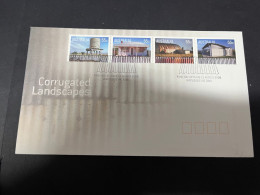 25-1-2024 (2 X 19) Australia FDC  - Corrugated Lanscapes - FDC