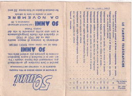 Calendarietto - 50 Anni Diritto Dal Noto Crinista Romano Rodolfo Crociani - Anno 1951 - Petit Format : 1941-60