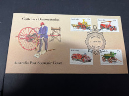 25-1-2024 (2 X 19) Australia FDC  - Fire Trucks (Pompier) - FDC