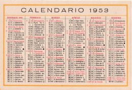 Calendarietto - Anno 1953 - Petit Format : 1941-60