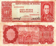 Bolivia / 100 Bolivianos / 1962 / P-164A(a) / VF - Bolivien