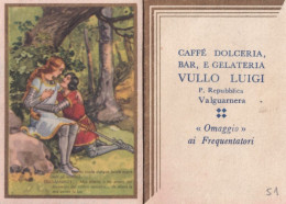 Calendarietto - Caffè Dolceria Bar E Gelateria Vullo Luigi - Valguarnera - Anno 1951 - Petit Format : 1941-60