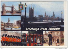 LONDON - Multi View      Tower Bridge, Public Telephone ........ - Greetings From...