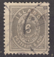 Iceland Island Ijsland 1876 Mi#7 B Perforation 12,75 Used - Usados