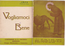 Calendarietto - Conferenza Aziendale S.vincenzo - Gruppo Montecatini E Consoclate - Vogliamoci Bene - Anno 1953 - Petit Format : 1941-60