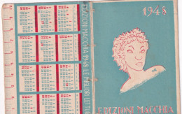 Calendarietto - Della Cortuna - Anno 1947Calendarietto - Edizioni Macchia - Anno 1948 - Petit Format : 1941-60