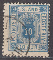 Iceland Island Ijsland 1876 Postage Due Mi#5 A Perforation 14/13,5 Used - Usados