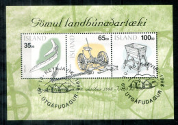 ISLAND Block 22, Bl.22 FD Canc. - Landwirtschaftliche Geräte, Agricultural, Agricoles - ICELAND / ISLANDE - Blocchi & Foglietti