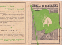 Calendarietto - Giornale Di Agricoltura - Anno 1951 - Petit Format : 1941-60