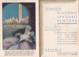 Calendarietto - Farmacia Giacomo Spadaro -  Catamia - Notti Veneziane - Anno 1941 - Petit Format : 1941-60