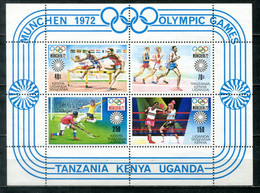 OSTAFRIKANISCHE GEMEINSCHAFT Block 2 Mnh - Olympia, Olympics, Hockey, Boxen, Hurdles - UGANDA / TANZANIA / KENYA - Kenya, Uganda & Tanganyika