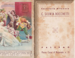 Calendarietto - I Tre Moschettieri - Cartoleria Milanese - C.scorta Bocchetti - Palermo - Anno 1942 - Petit Format : 1941-60