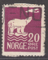 Norway 1925 Polar Bear Mi#114 Used - Oblitérés