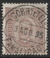 Portugal – 1892 King Carlos 100 Réis Used Stamp FAMALICÃO Cancel - Usati