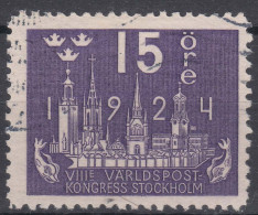 Sweden 1924 King Gustaw Mi#146 Used - Gebruikt