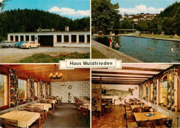 73912793 Hirschberg Dillkreis Gasthof Haus Waldfrieden Gastraeume Schwimmbad - Herborn