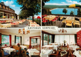 73912769 Langscheid Sorpesee Gasthaus Sorpesee Gastraeume Terrasse Schwimmbad - Sundern