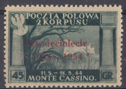 ITALIA - CORPO POLACCO -  1954 - Unificato L4, Nuovo MH. - 1946-47 Zeitraum Corpo Polacco