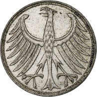 Monnaie, République Fédérale Allemande, 5 Mark, 1969, Hambourg, TTB+, Argent - 5 Marchi