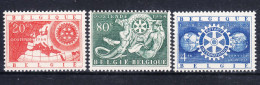Belgium 1954 Mi#1001-1003 Mint Never Hinged - Nuovi