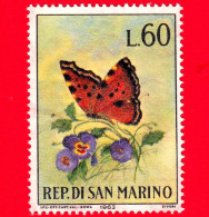 Nuovo - SAN MARINO - 1963 - Farfalle - Aglais Urticae - 60 - Neufs