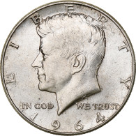 États-Unis, Half Dollar, Kennedy Half Dollar, 1964, Philadelphie, Argent, SUP - 1964-…: Kennedy