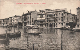 ITALIE - Venezia - Canal Grande - Palazzo Cà D'Oro - Gondoles - Carte Postale Ancienne - Venezia (Venice)