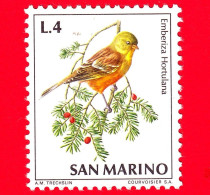 Nuovo - MNH - SAN MARINO - 1972 - Fauna Avicola - Uccelli - Ortolano - (Emberiza Hortulana) - 4 - Unused Stamps