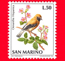 Nuovo - MNH - SAN MARINO - 1972 - Fauna Avicola - Uccelli - Birds - Monachella - Oenanthe Hispanica - 50 - Unused Stamps