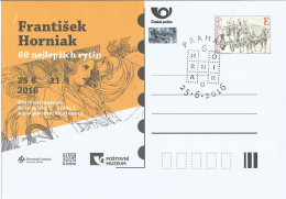 CDV PM 111 Czech Republic Exhibition In Post Museum In 2015 Pavel Horniak Engraving Mucha Motif - Gravuren