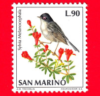 Nuovo - MNH - SAN MARINO - 1972 - Fauna Avicola - Uccelli - Birds - Occhiocotto - Sylvia Melanocephala - 90 - Unused Stamps