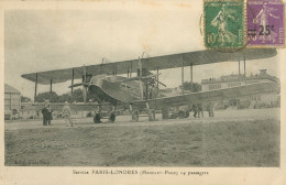 75)   Service PARIS LONDRES  ( Handley Page  ) 14 Passagers  (  Avion Aviation  ) - Aéroports De Paris