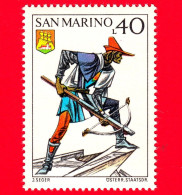 Nuovo - MNH - SAN MARINO - 1973 - Balestriere E Stemma Della Basilica Maggiore - Uniformi - Crossbowman - 40 - Unused Stamps