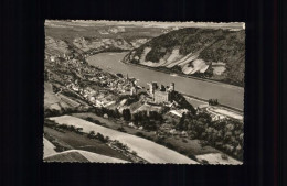 41535548 Oberwesel Rhein Mit Ruine Schoenberg Fliegeraufnahme Kupfertiefdruck Ob - Oberwesel
