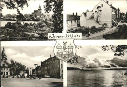 41535388 Waren Mueritz Kirche Strassenpartie Marktplatz Uferpartie Waren - Waren (Mueritz)