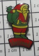 2922 Pin's Pins / Beau Et Rare : PERE NOEL CHATTAWAK AVEC HOTTE DE CADEAUX - Christmas