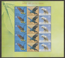 India 2016 Exotic Birds Se-tenant MINT SHEETLET Good Condition (SL-131) - Neufs